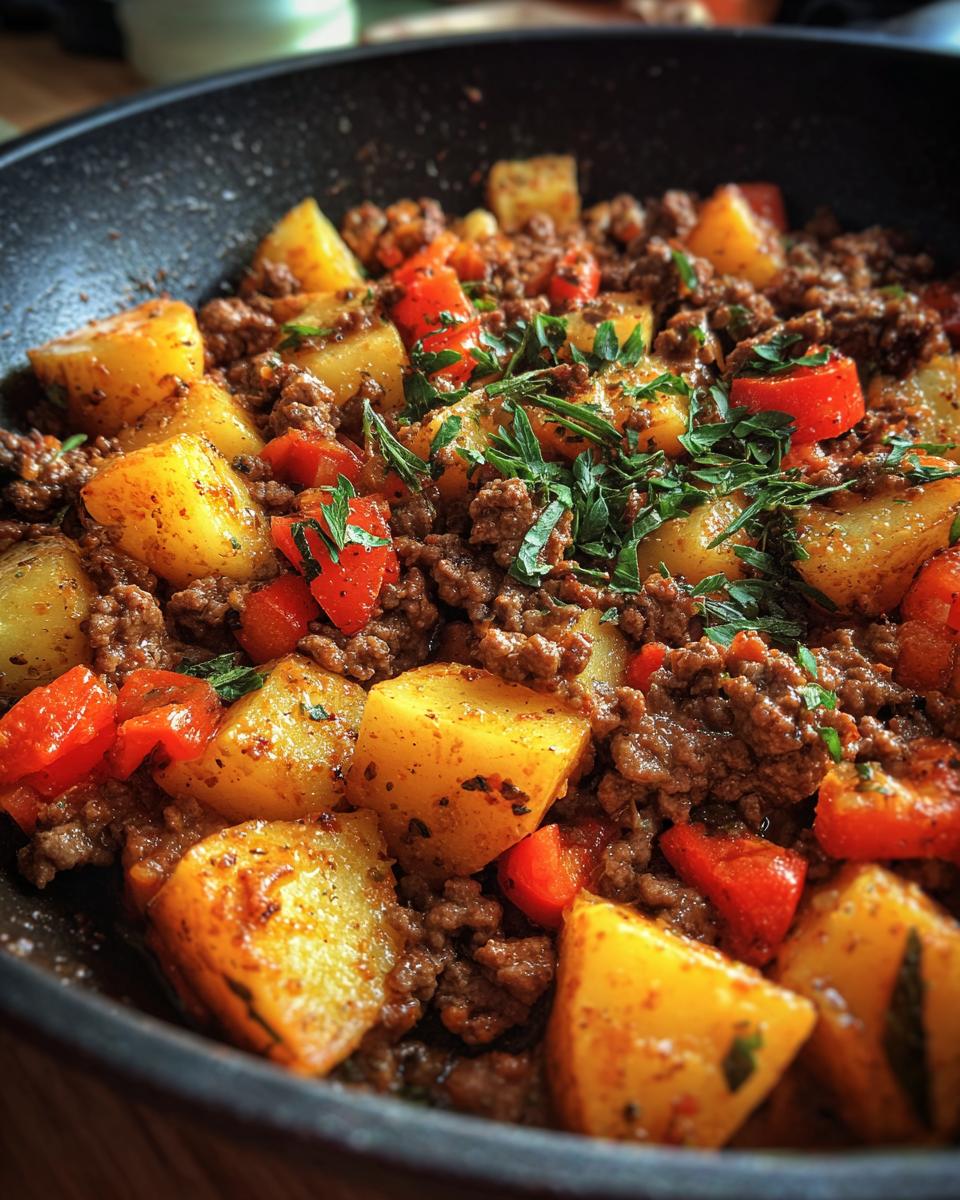 One-Pan Ground Beef and Potato Skillet - detail 1