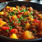 One-Pan Ground Beef and Potato Skillet