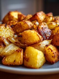 Oven-Baked Potatoes & Onions