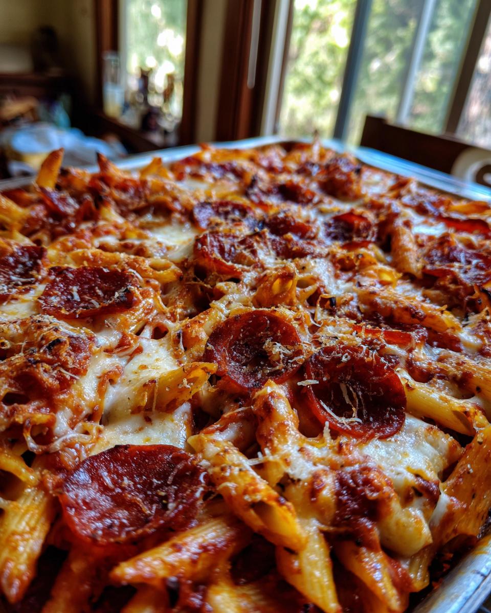 Pasta Pepperoni Pizza Ovenschotel - detail 2