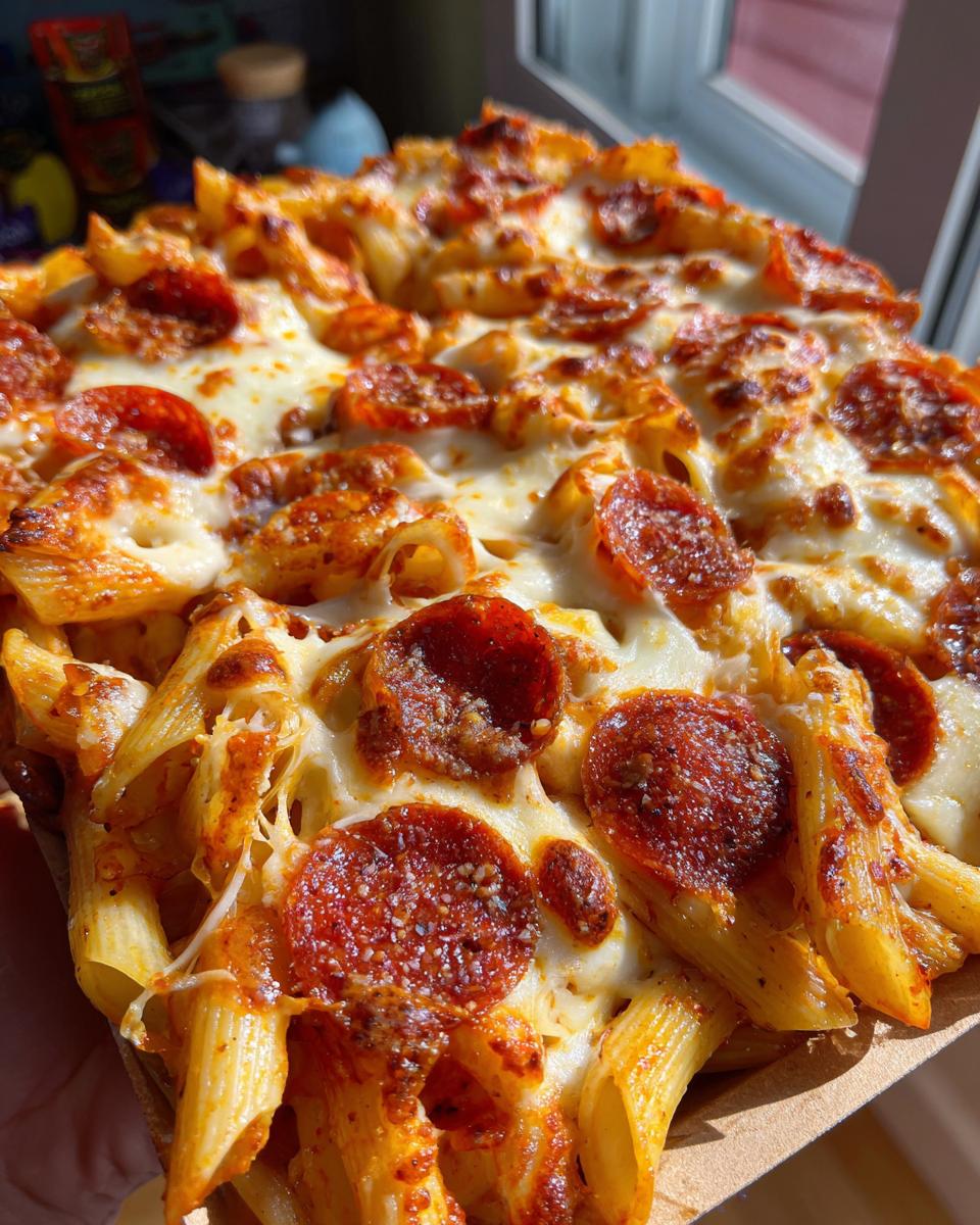Pasta Pepperoni Pizza Ovenschotel - detail 4