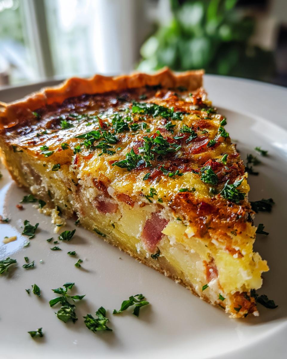 Potato and Bacon Quiche - detail 1