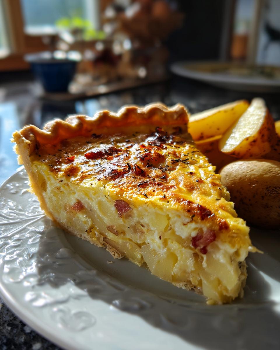 Potato and Bacon Quiche - detail 2
