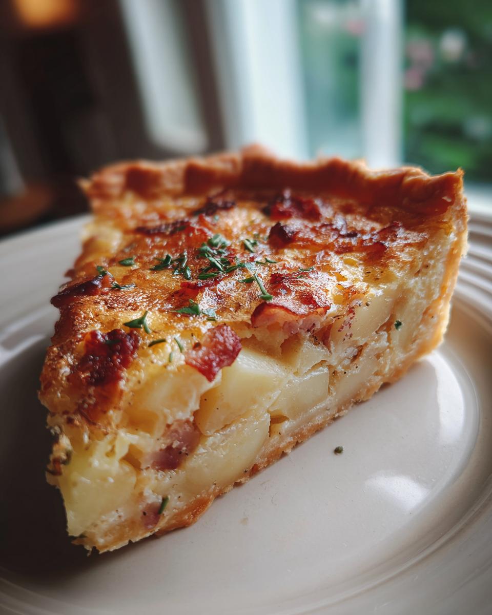 Potato and Bacon Quiche - detail 3