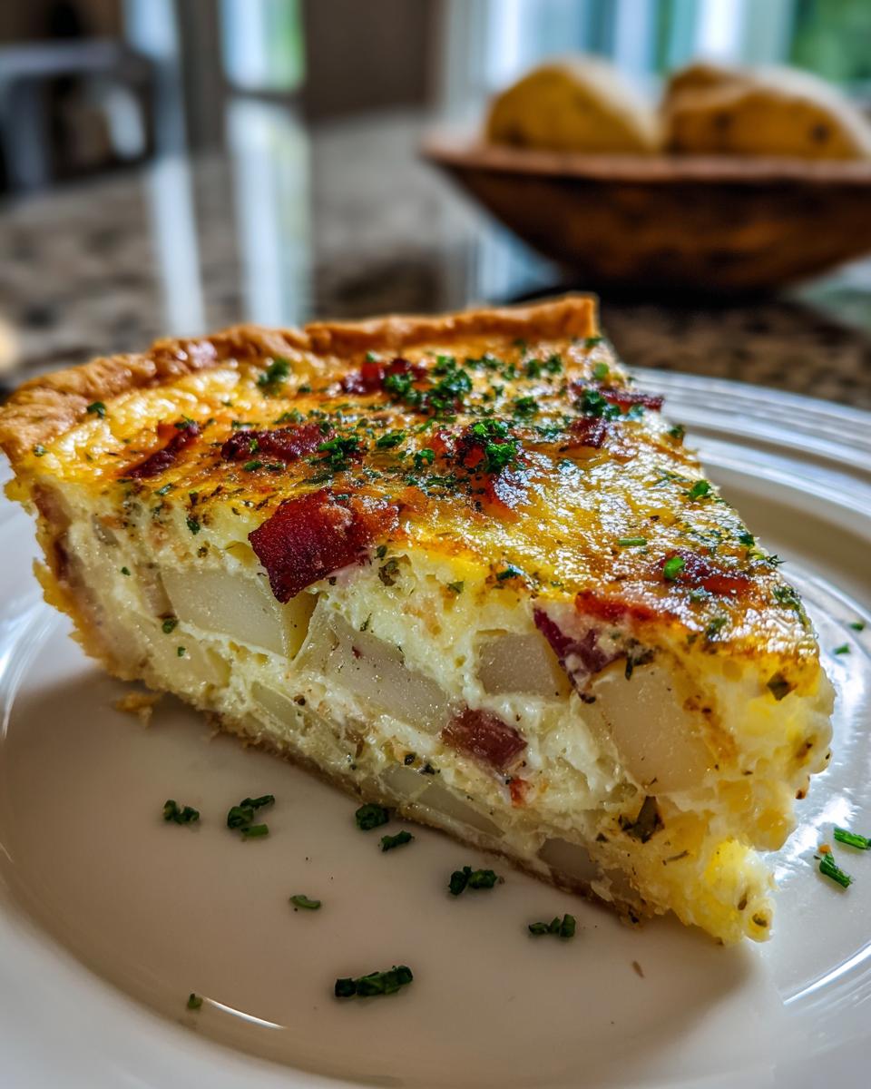 Potato and Bacon Quiche - detail 4