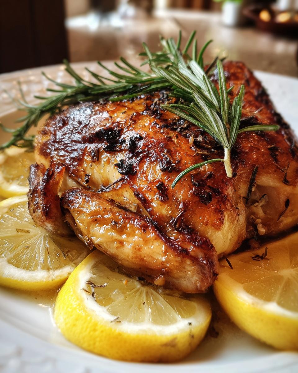 Roasted Chicken with Lemon and Rosemary - detail 2