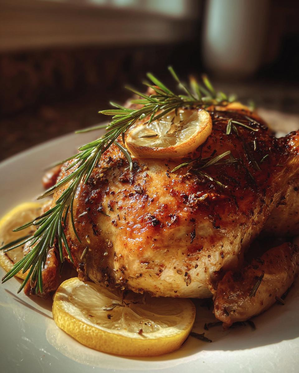 Roasted Chicken with Lemon and Rosemary - detail 3