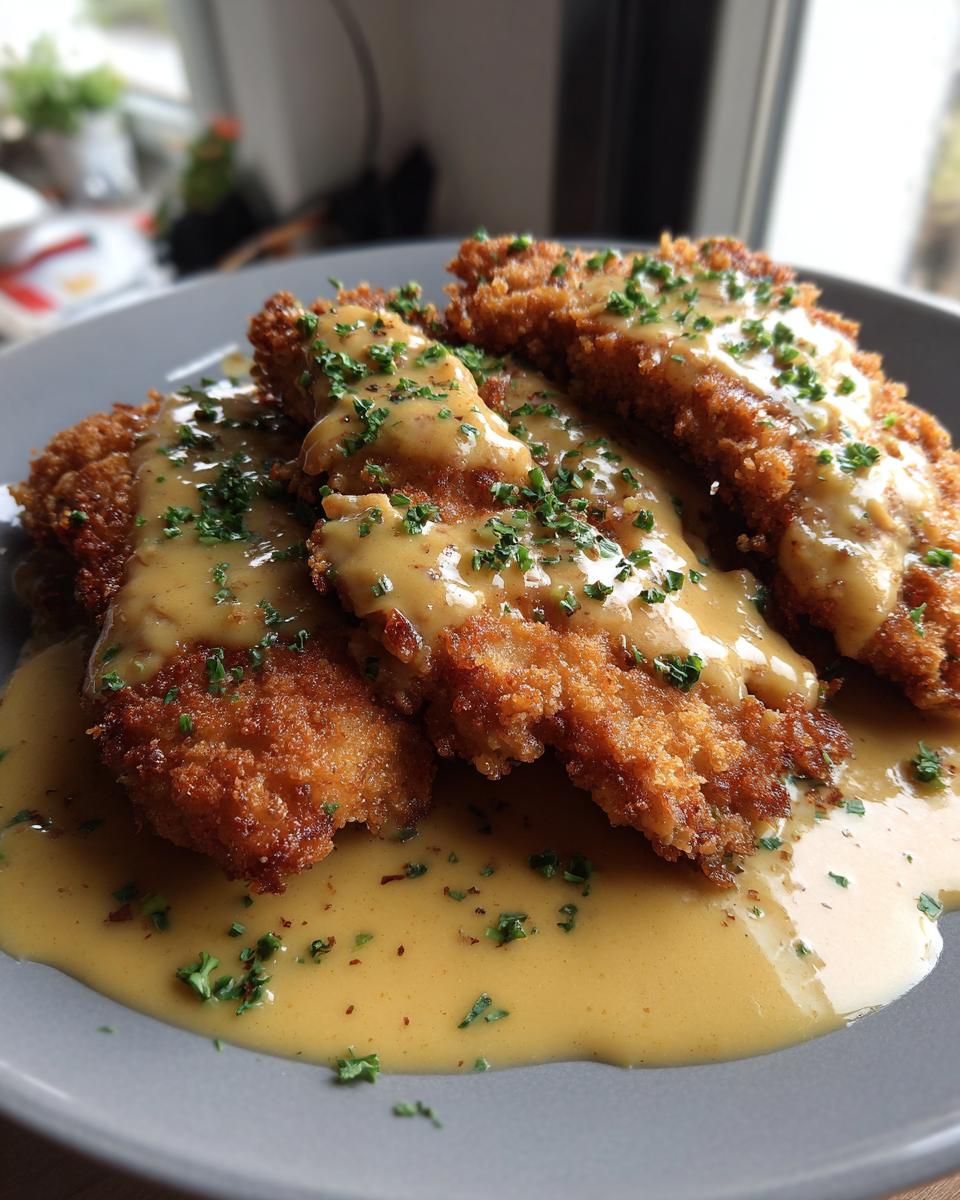 Schnitzelreepjes in Mosterdroomsaus - detail 1