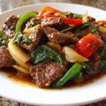 Sizzling Chinese Pepper Steak with Onions