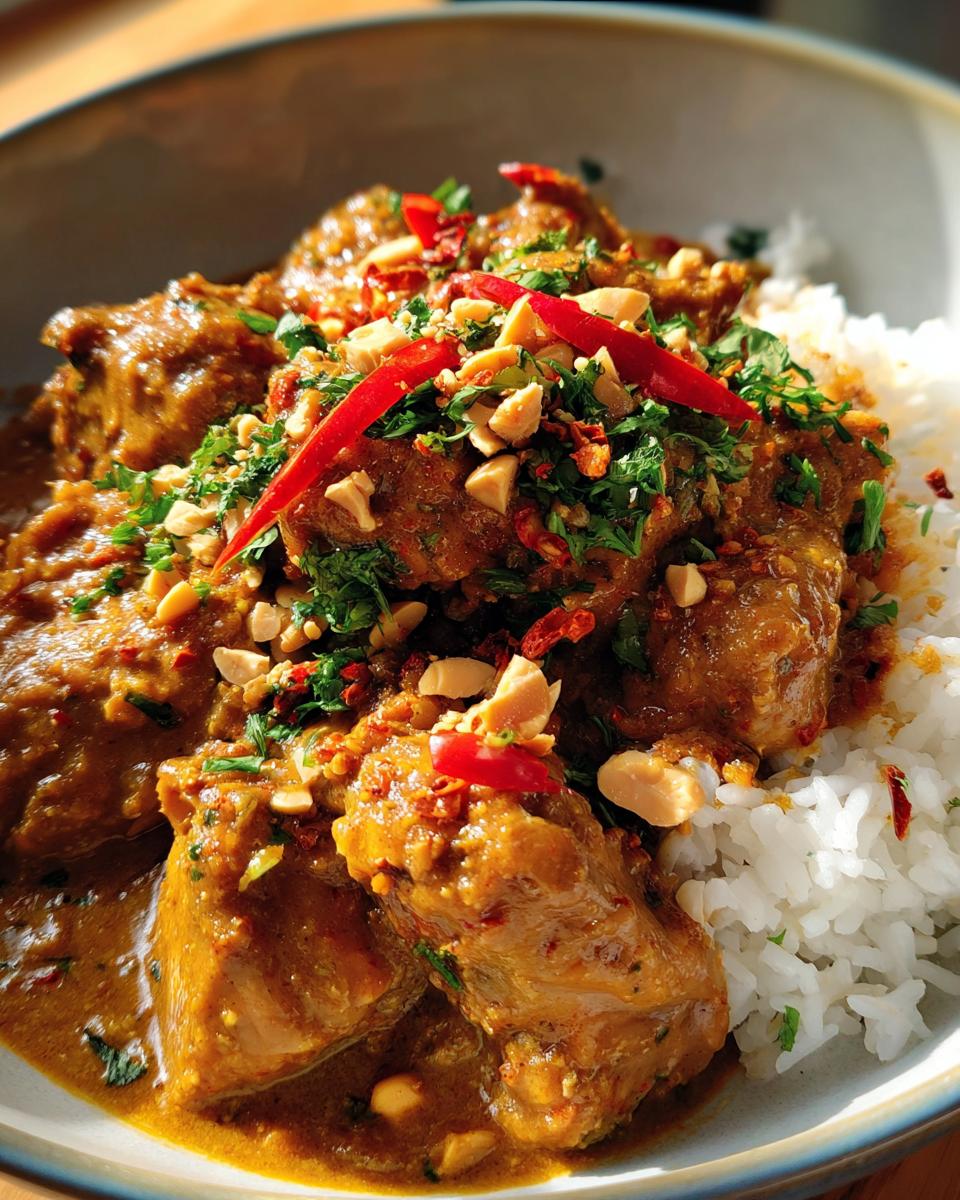 Spicy Peanut Butter Chicken Stew - detail 3