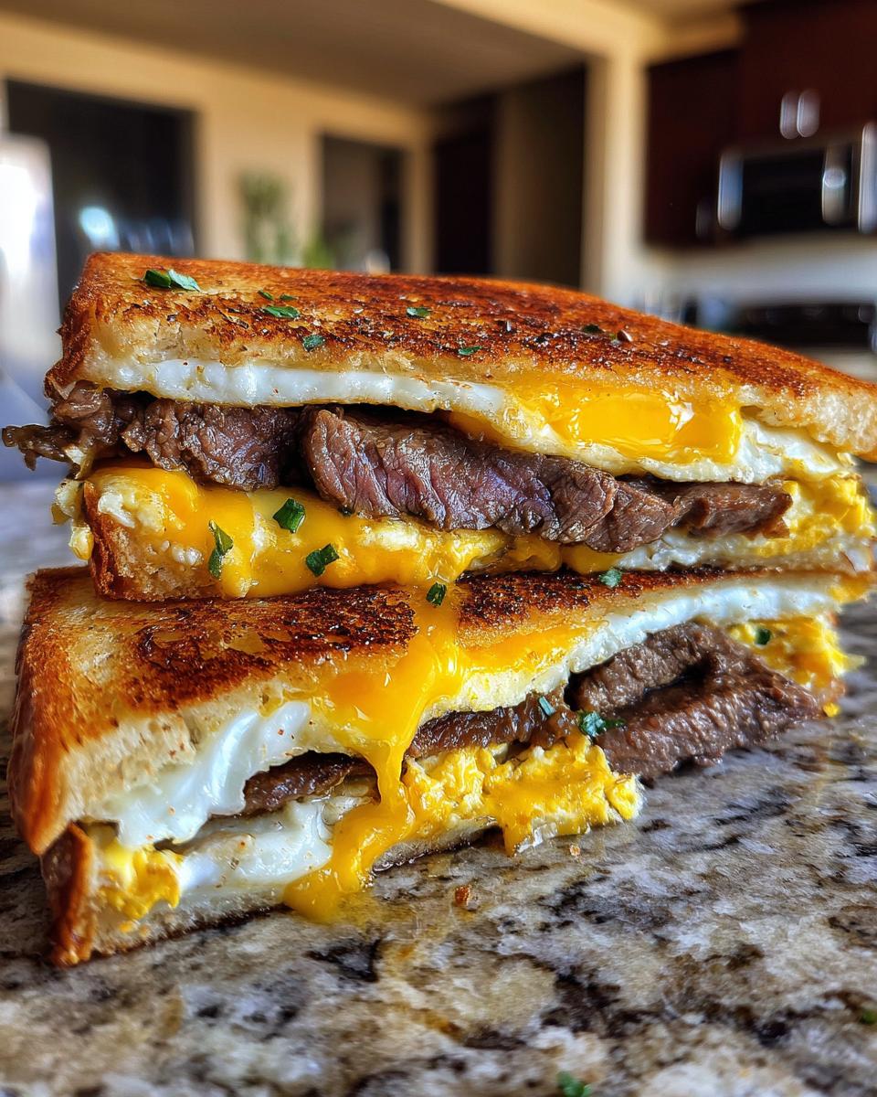 Steak, Ei & Kaas Sandwich - detail 2