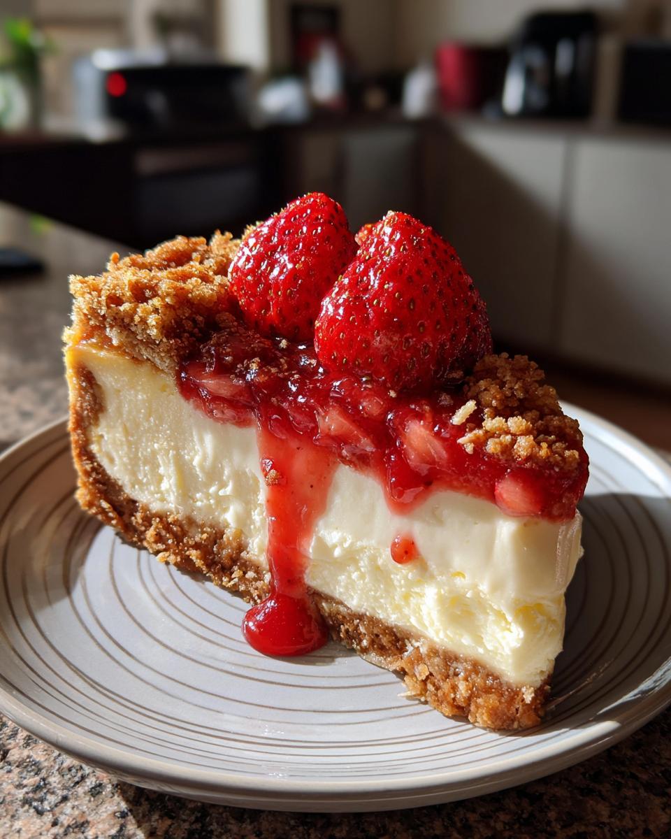 Strawberry Crunch Churro Cheesecake - detail 1