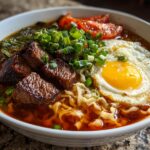 Tomato, Eggs, and Beef Noodle Soup
