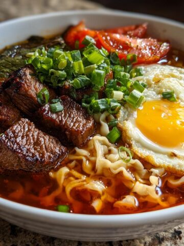 Tomato, Eggs, and Beef Noodle Soup