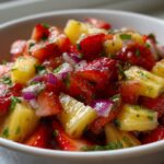 Verfrissende Aardbei Ananas Salsa