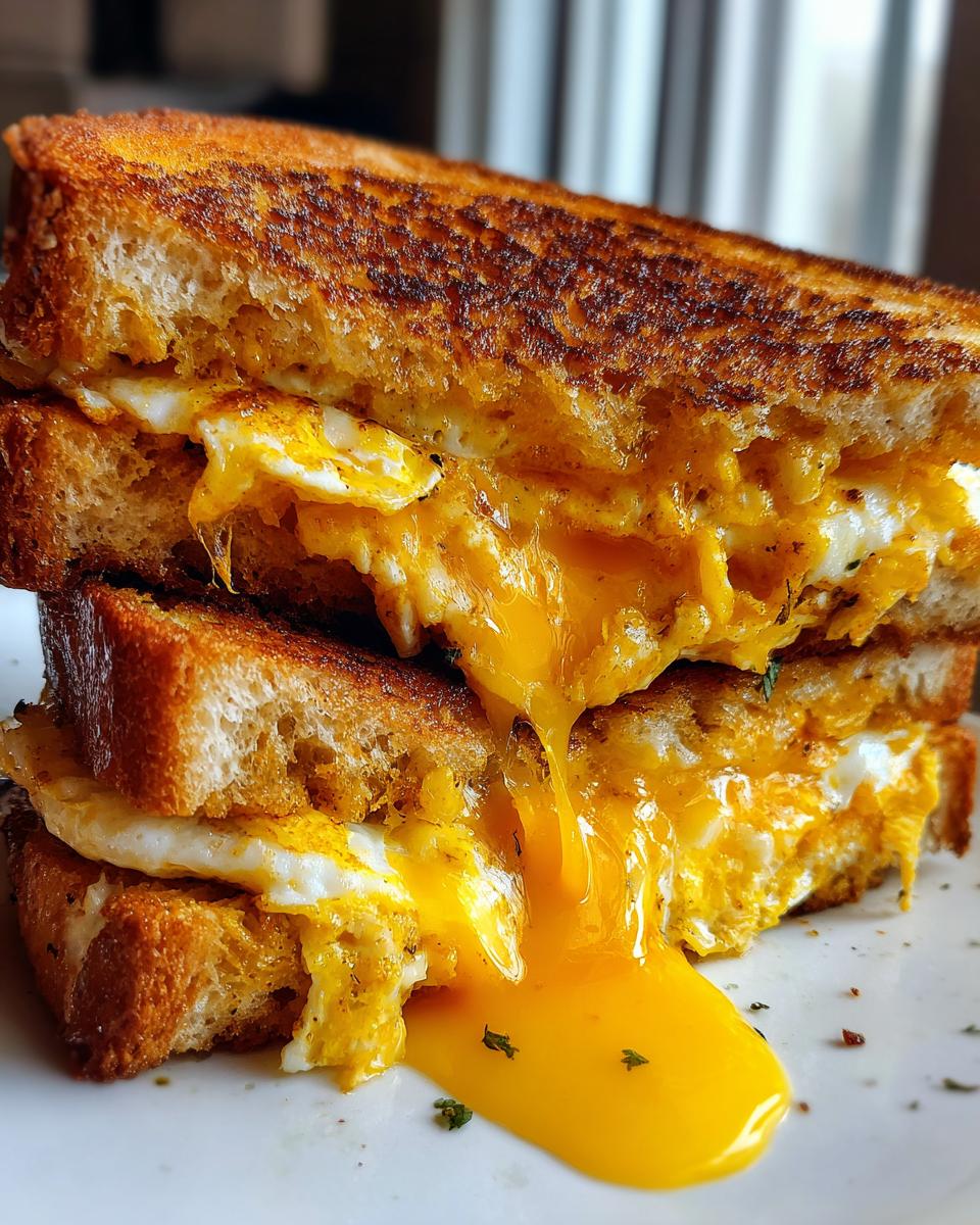 Air Fryer Cheesy Egg Toast - detail 1