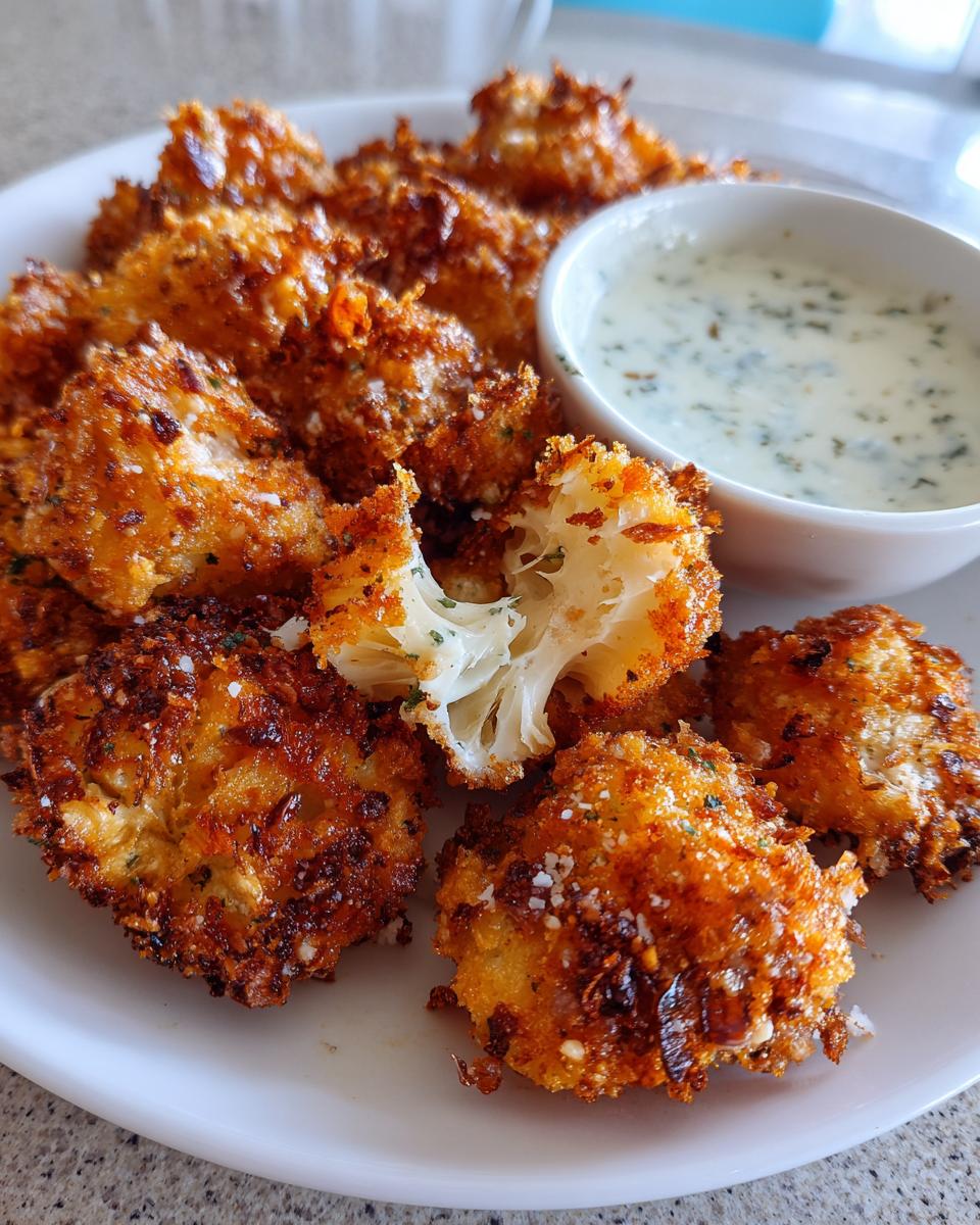 Air Fryer Crispy Fried Mushrooms with Cool Ranch Dip - detail 4