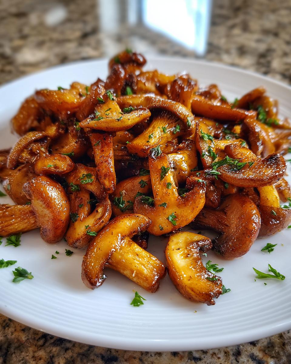 Air Fryer Mushrooms - detail 1