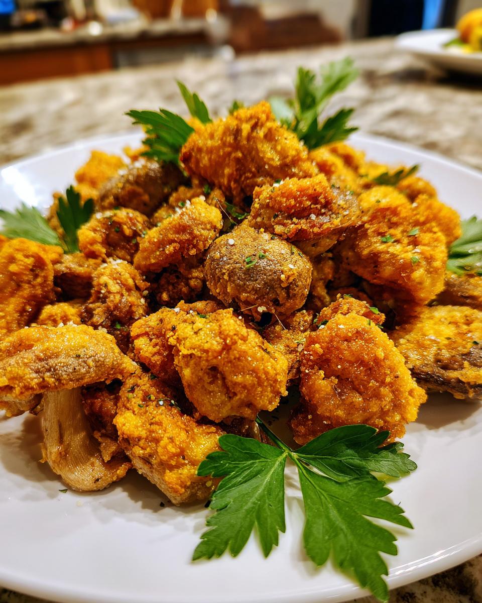 Air Fryer Mushrooms - detail 2
