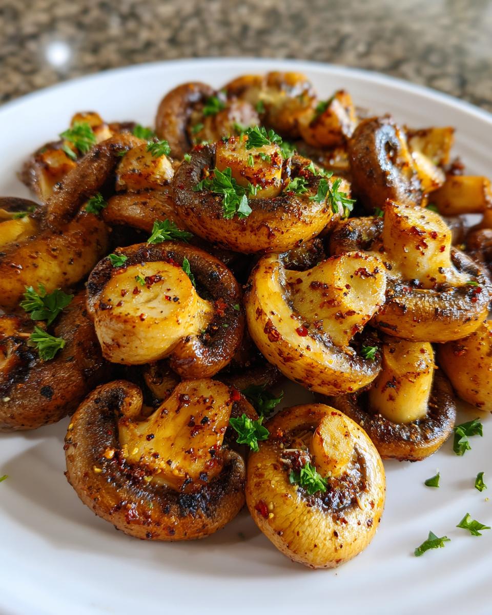 Air Fryer Mushrooms - detail 3
