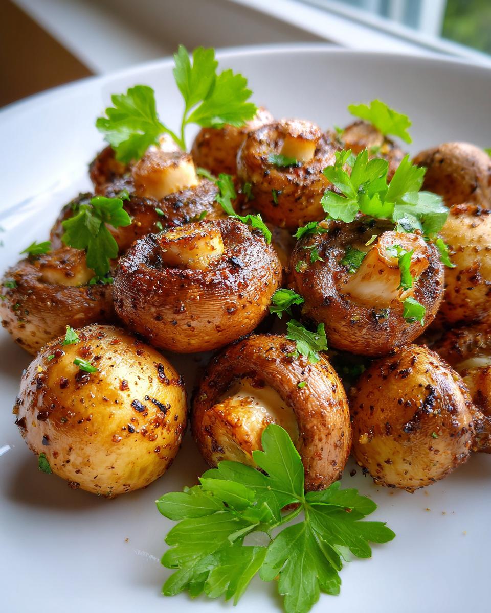 Air Fryer Mushrooms - detail 3
