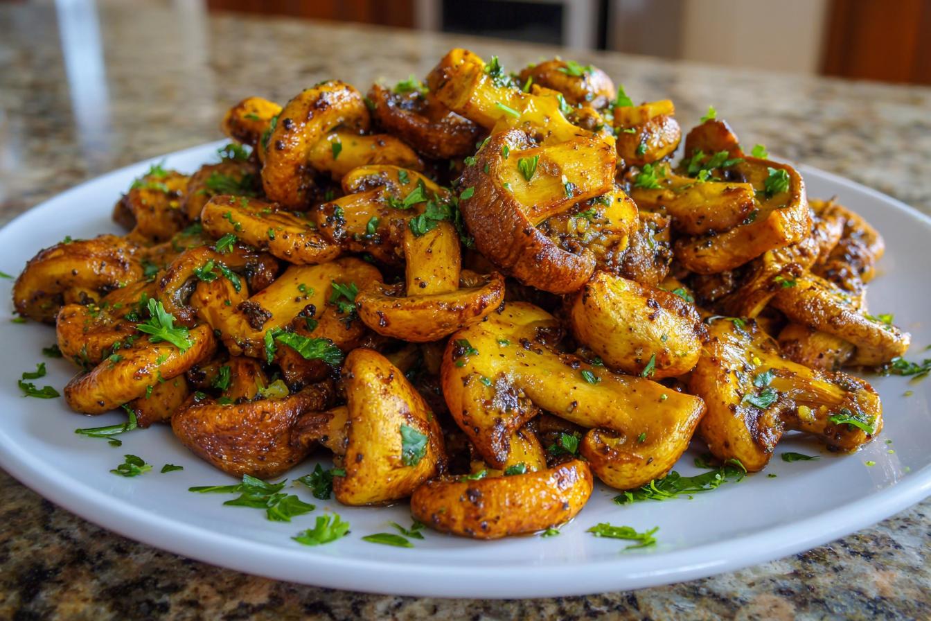 Air Fryer Mushrooms - detail 4