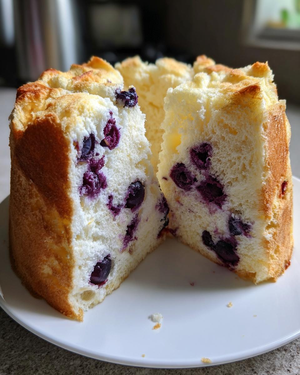 Blueberry Angel Food Cake - detail 1