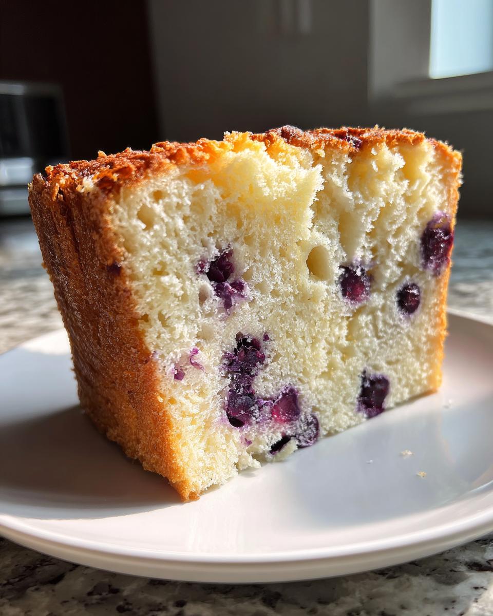 Blueberry Angel Food Cake - detail 2