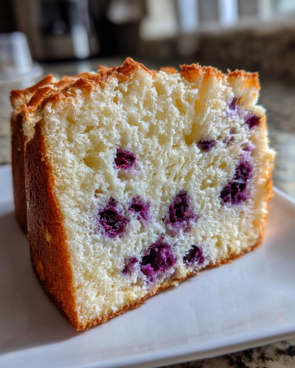 Blueberry Angel Food Cake - detail 3