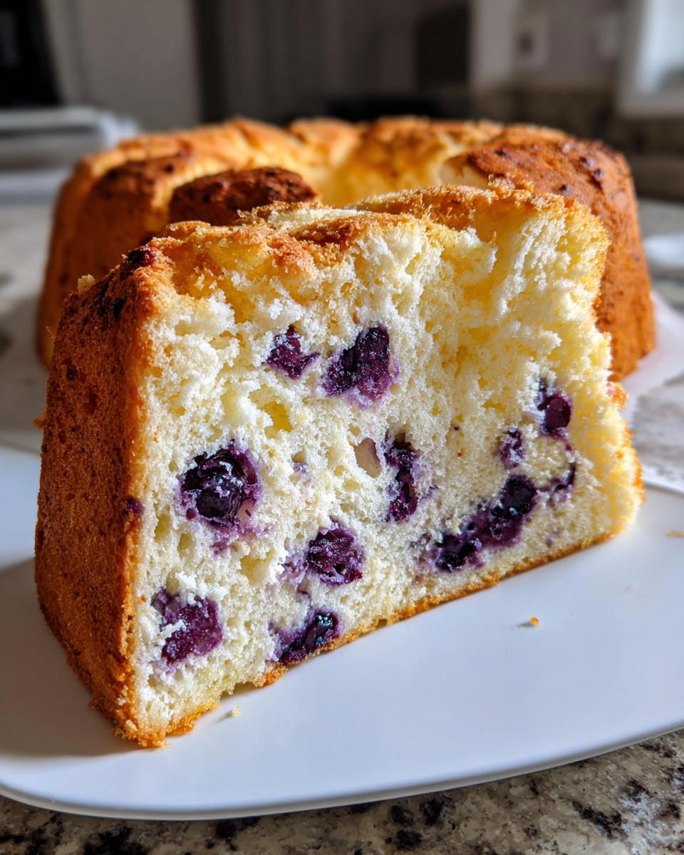 Blueberry Angel Food Cake - detail 4