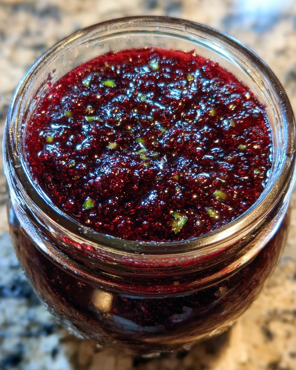 Blueberry Jalapeno Jam - detail 2