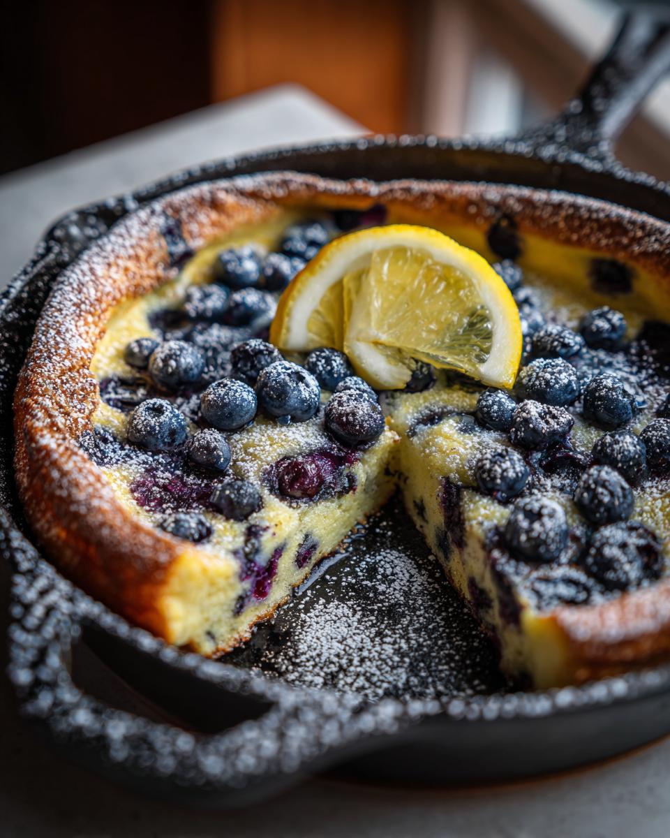 Blueberry Lemon Dutch Baby - detail 1