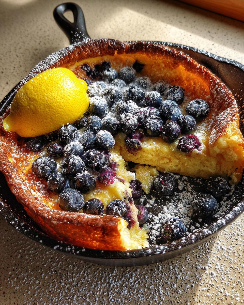 Blueberry Lemon Dutch Baby - detail 3