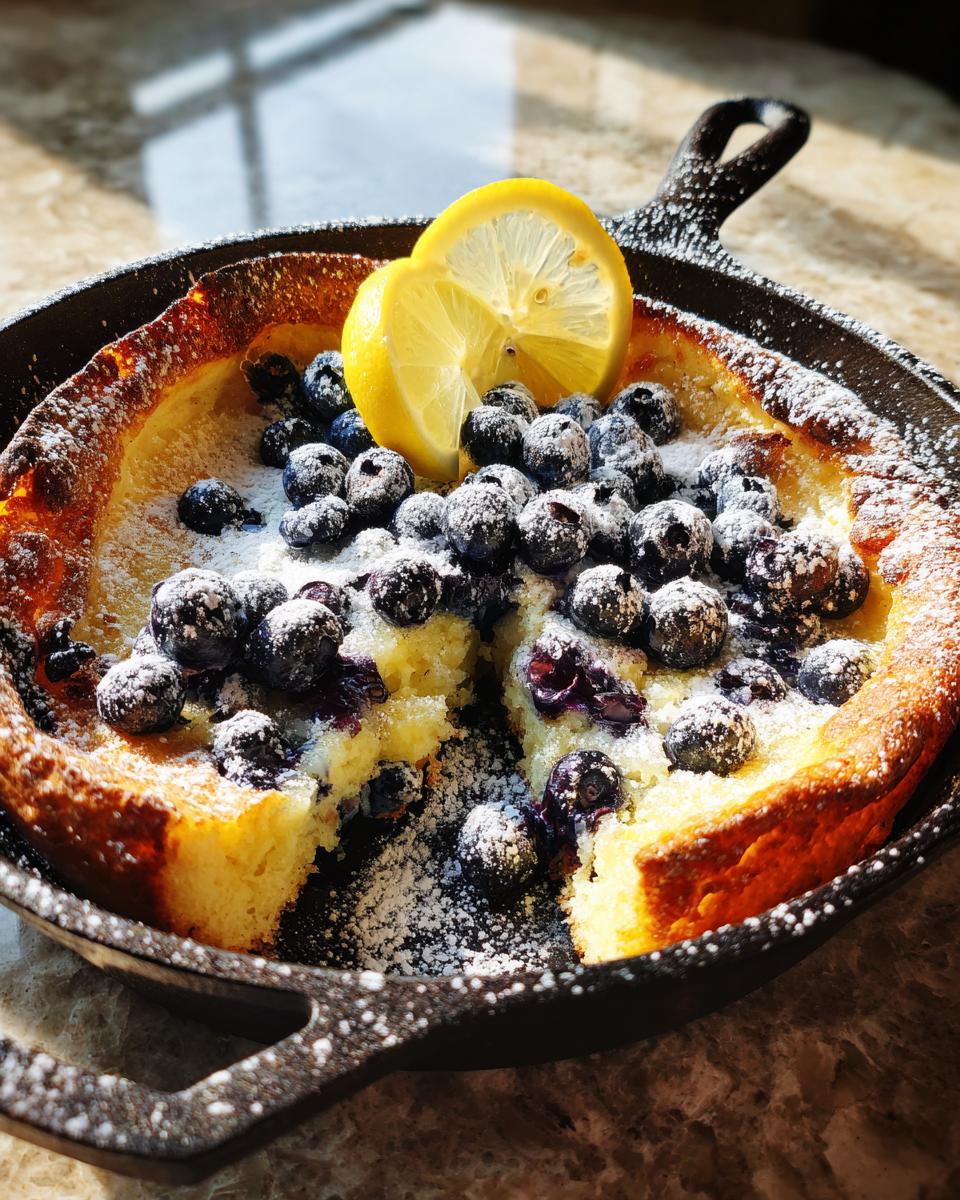 Blueberry Lemon Dutch Baby - detail 4