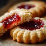 Butter Cookies with Strawberry Jam