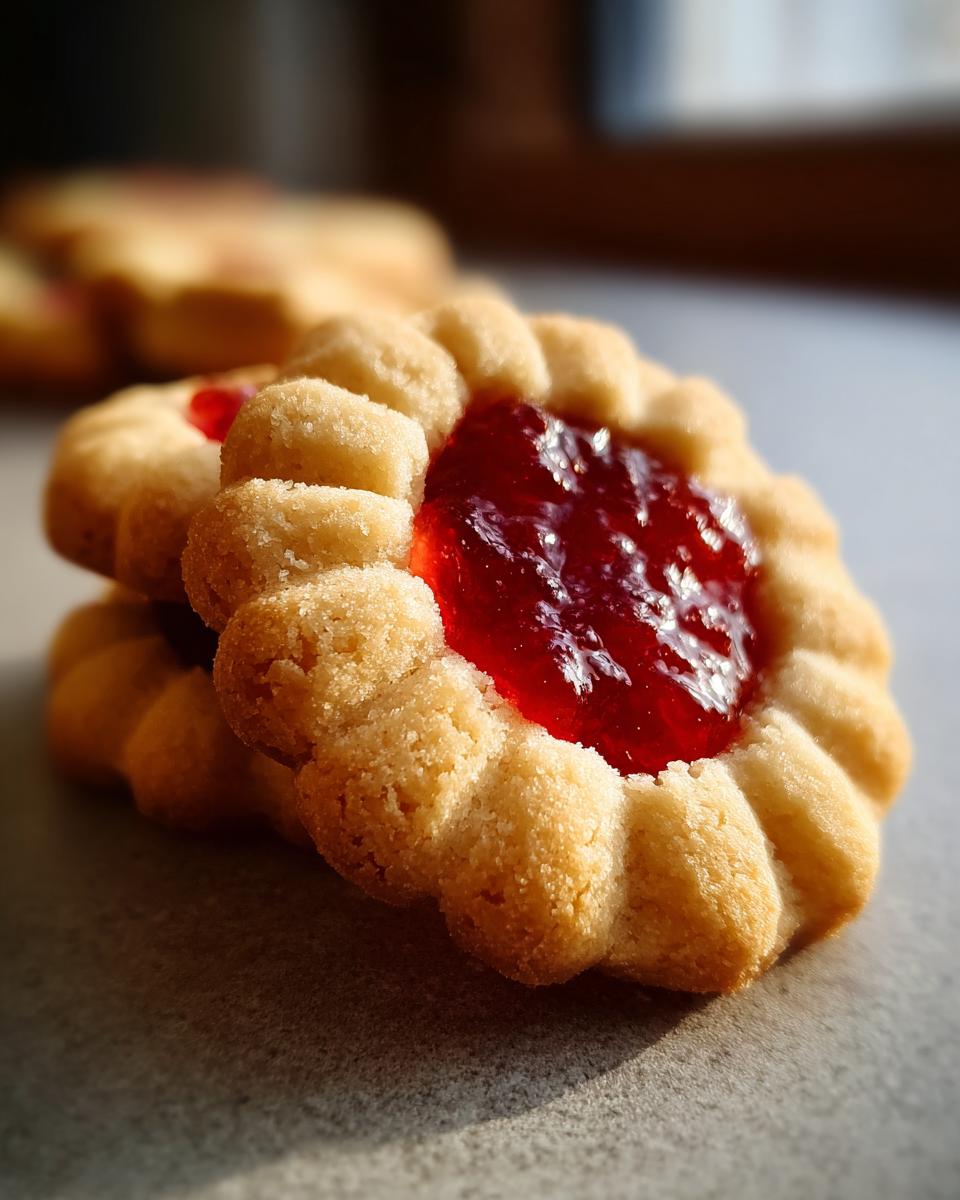 Butter Cookies with Strawberry Jam - detail 3