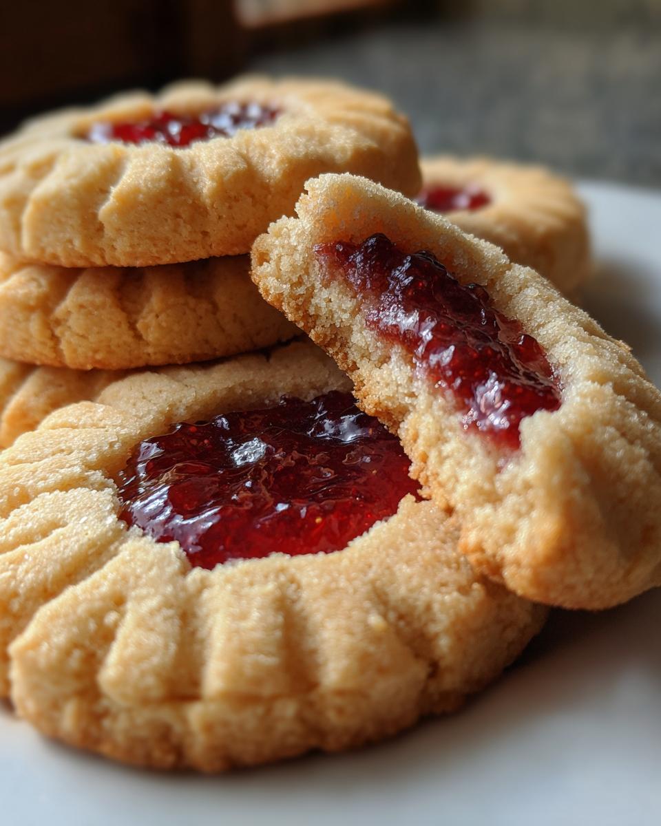 Butter Cookies with Strawberry Jam - detail 4