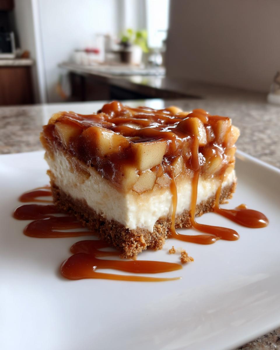 Caramel Apple Cheesecake Bars - detail 1