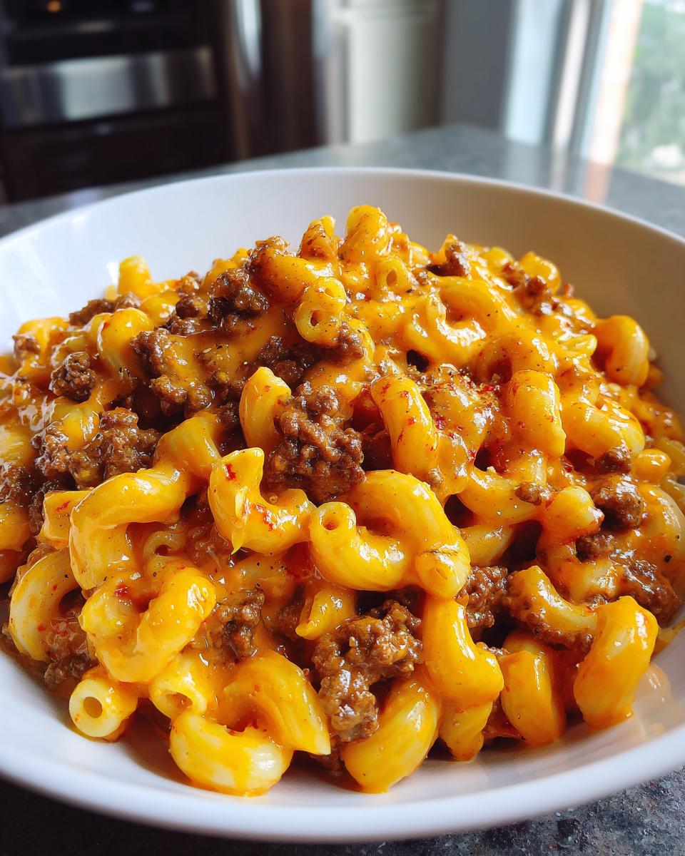 Cheesy Queso Taco Pasta - detail 2