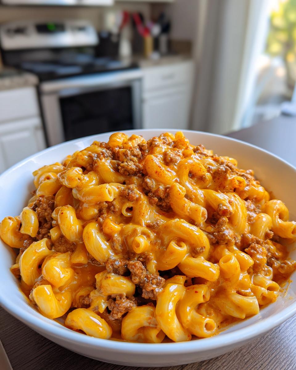 Cheesy Queso Taco Pasta - detail 3