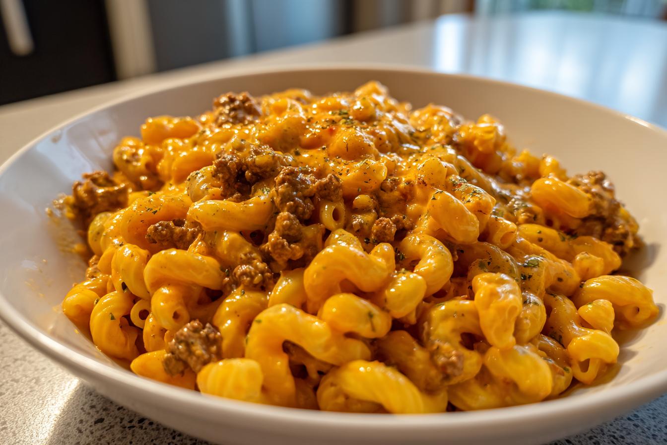 Cheesy Queso Taco Pasta - detail 4