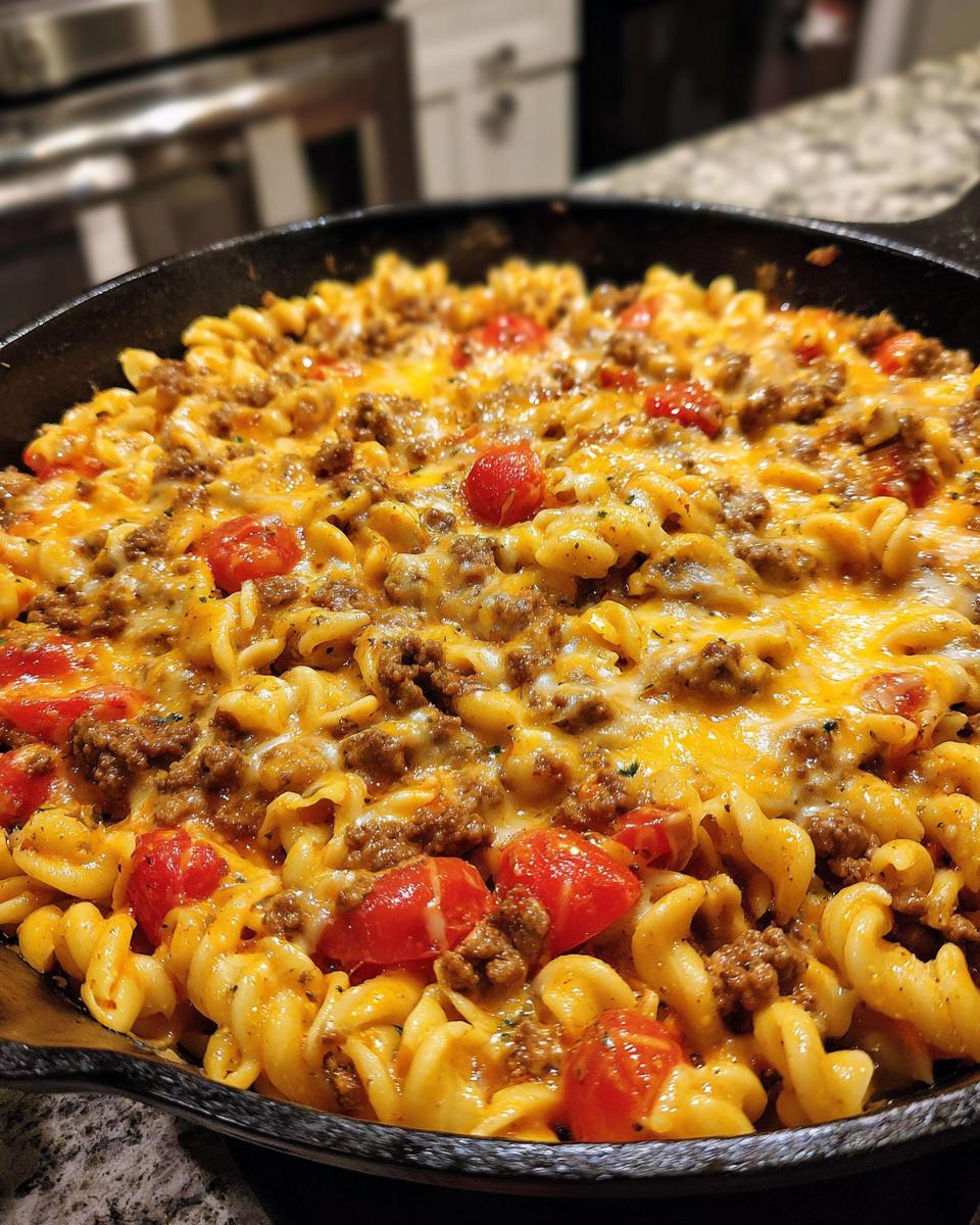Cheesy Rotel Pasta Skillet - detail 2