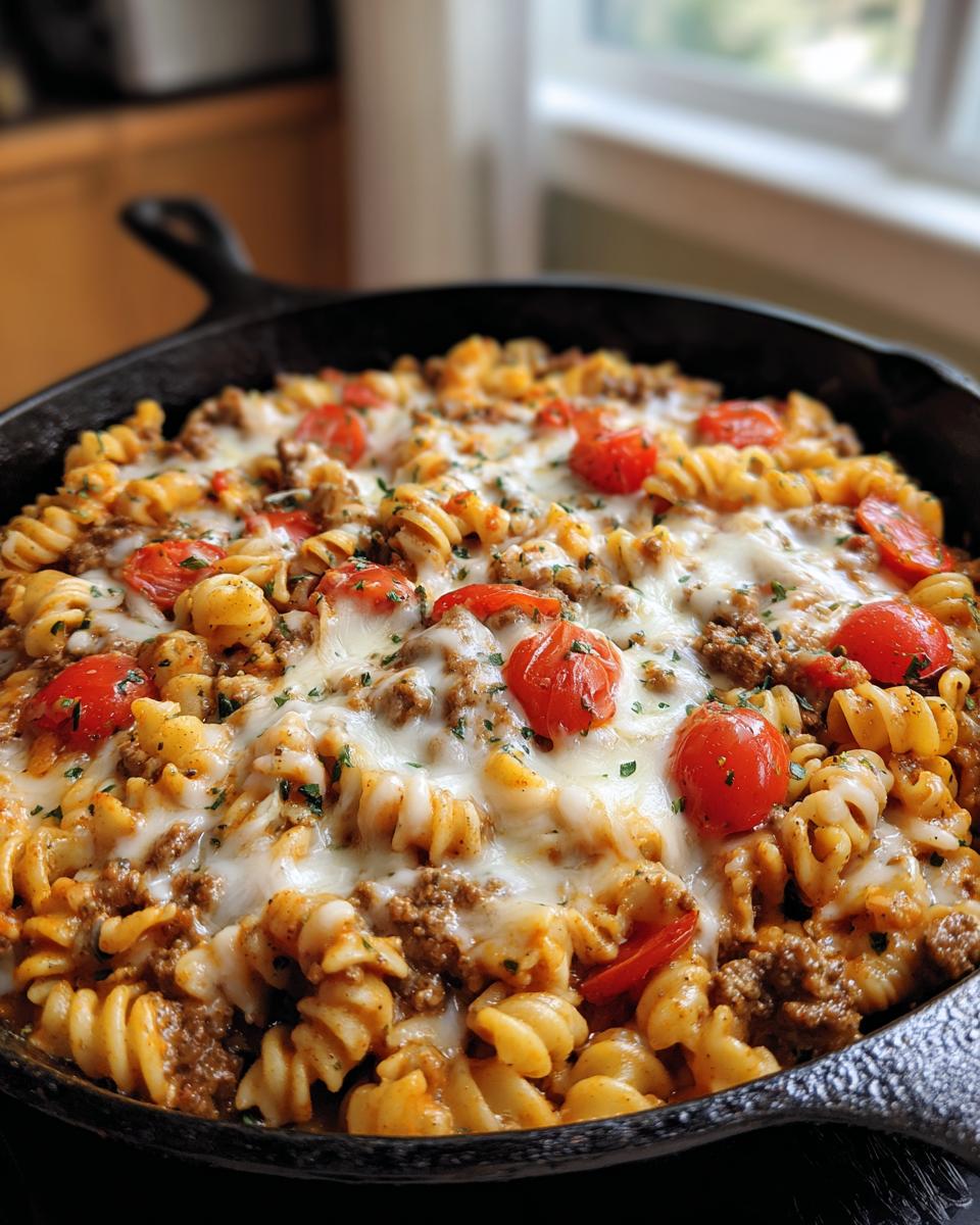 Cheesy Rotel Pasta Skillet - detail 4