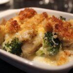 Chicken Broccoli Alfredo Bake with a Crispy Topping