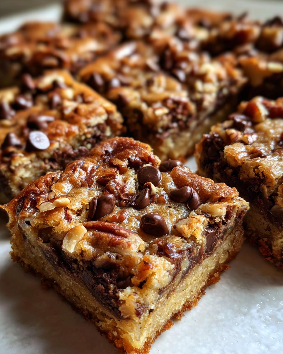 Chocolate Chip Pecan Cookie Bars - detail 2