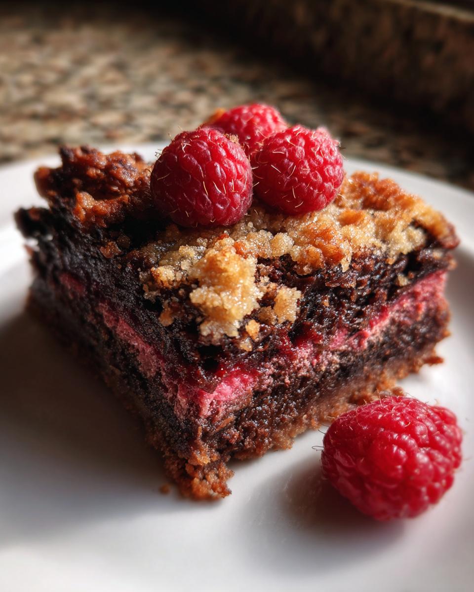 Chocolate Raspberry Crumb Bars - detail 3