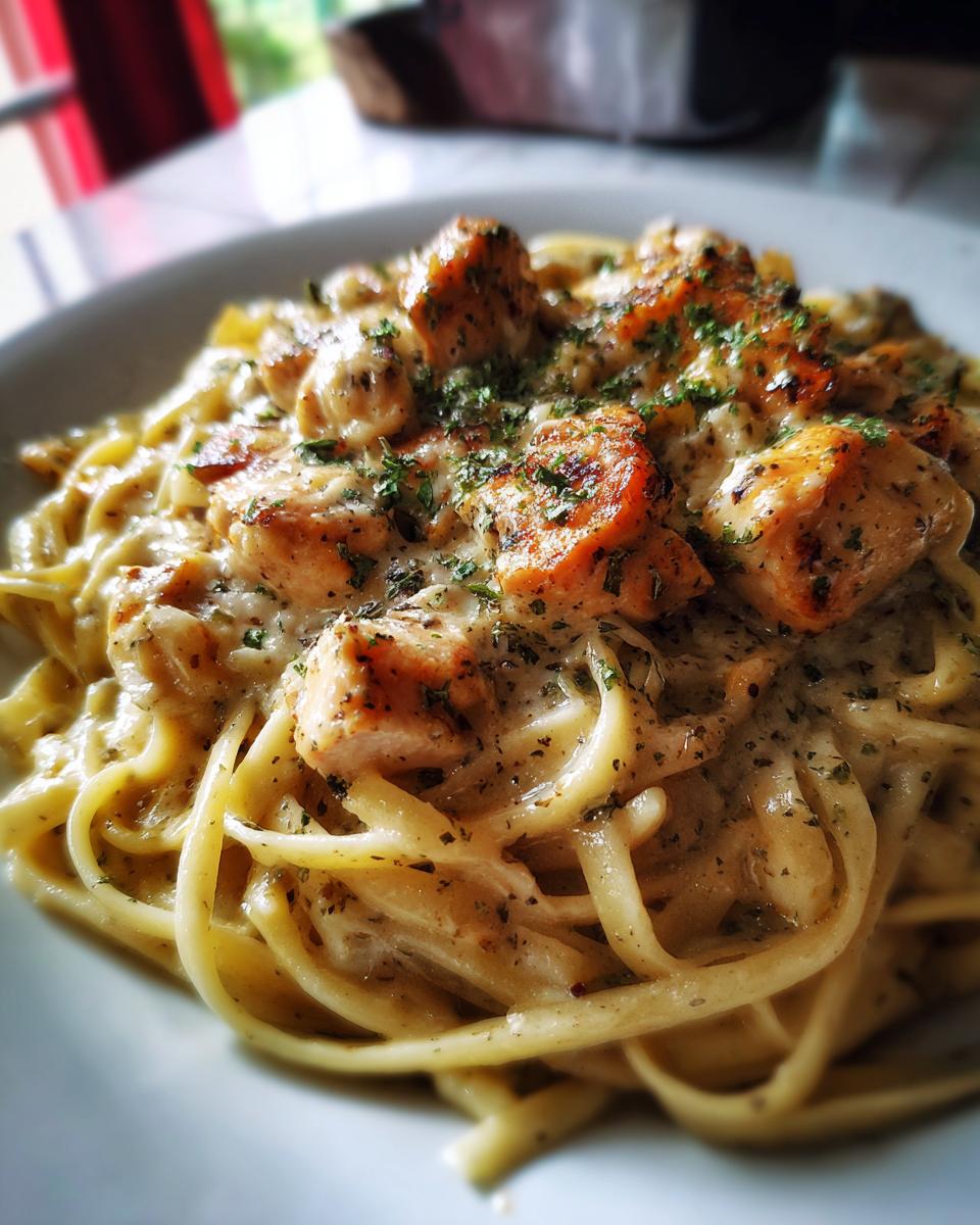 Creamy Cajun Mozzarella Chicken Linguine - detail 2