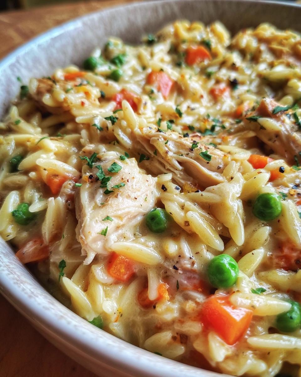 Creamy Chicken Pot Pie Orzo - detail 1