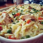 Creamy Chicken Pot Pie Orzo