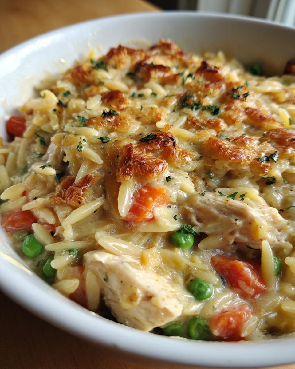 Creamy Chicken Pot Pie Orzo - detail 3